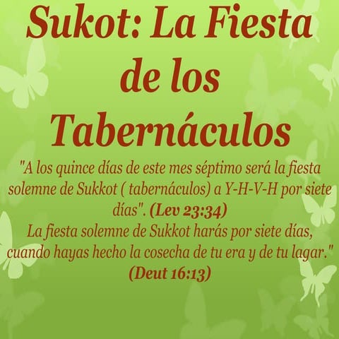 Sucot la Fiesta de las cabañas