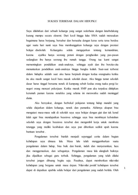 Contoh esai Contoh esai