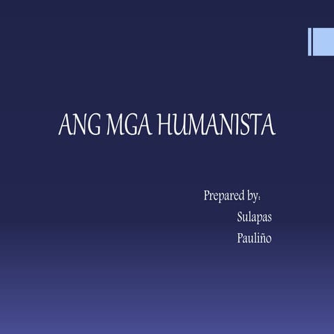 ang mga humanista