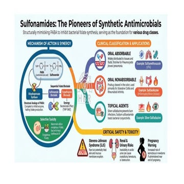 SULFONAMIDES(CLASSIFICATION & DRUG PROFILES).pdf|HBR | PDF