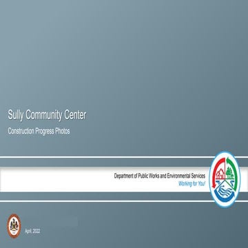 Sully Community Center Construction Progress