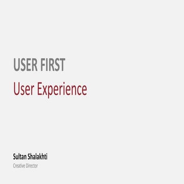 User Experience Process 