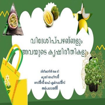 Exotic Fruits Cultivation Wayanad District