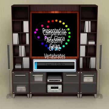 Comparative Anatomy of Vertebrates Chapter 5 Early Craniate Morphogenesis