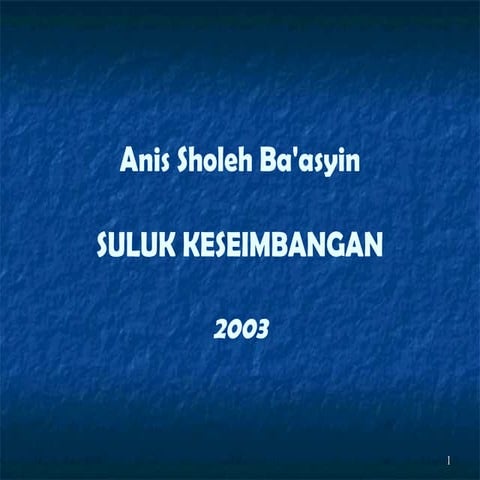 Suluk Keseimbangan