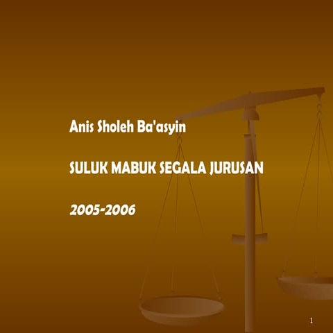 Suluk Mabuk Segala Jurusan