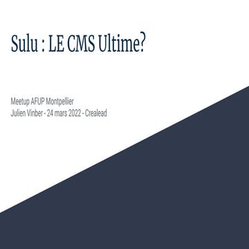 Sulu LE CMS Ultime