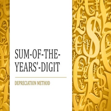 Sum of-the-years-digit