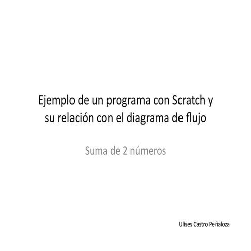 Suma2nums scratch | PDF