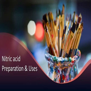 Nitric acid Preparation & Uses