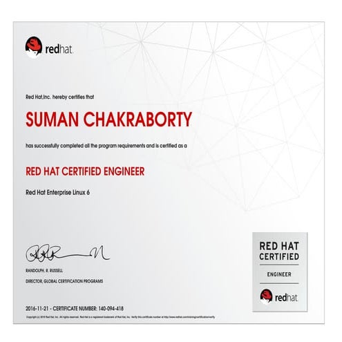Red Hat Certified Engineer (RHCE)