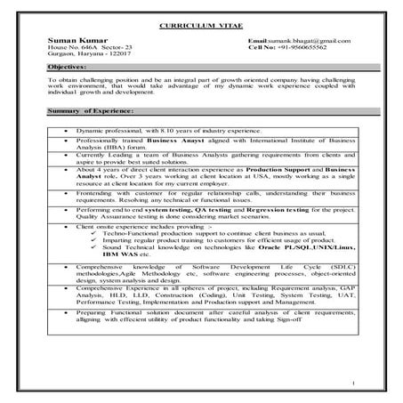 Suman kumar resume it_business_analyst_8.10yrs_exp