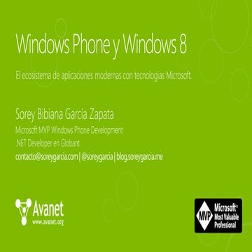 Conociendo el ecosistema de Windows Phone 8 y Windows 8