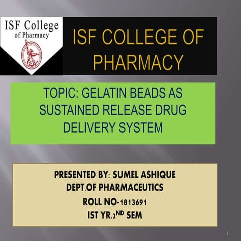 SUSTAINED RELEASE BEADS 