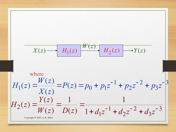 IIR filter realization using direct form I & II | PDF
