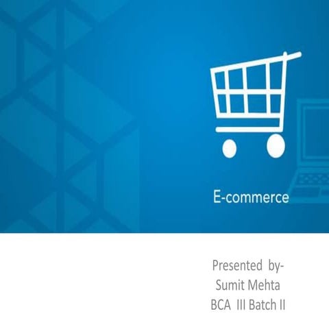 E commerce | PPTX