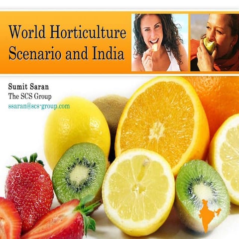Sumit  Saran  World  Horticulture And  India    Horti  Expo 2009