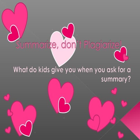 Summarization 60 min lit