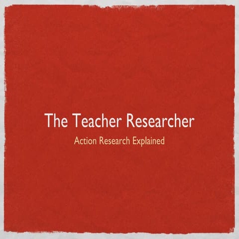 Action Research for Teachers