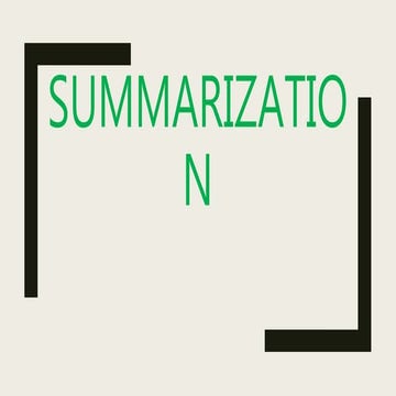 SUMMARIZATION.pptx