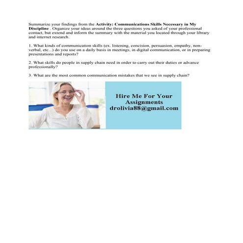 Summarize your findings from the Activity- Communications Skills Neces.pdf