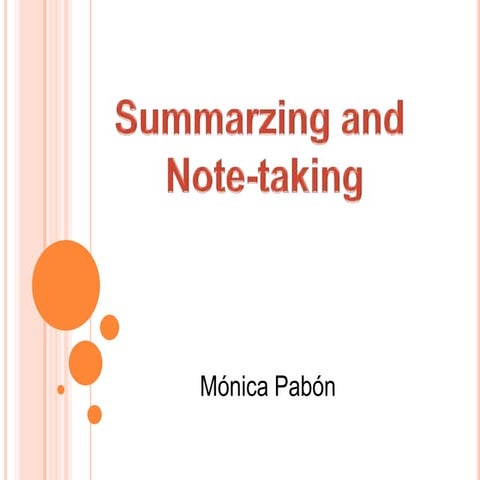 Summarizing | PPTX