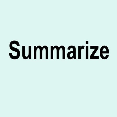 Summarizing