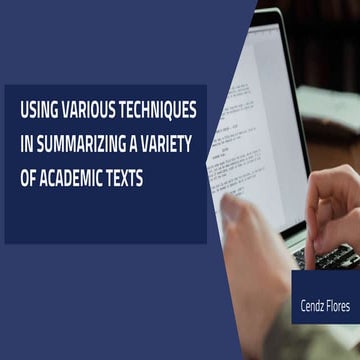 Summarizing a Variety of Academic Texts.pptx