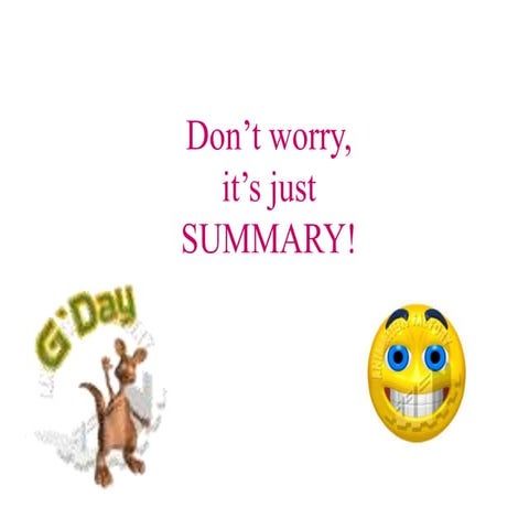 Summary writing guide