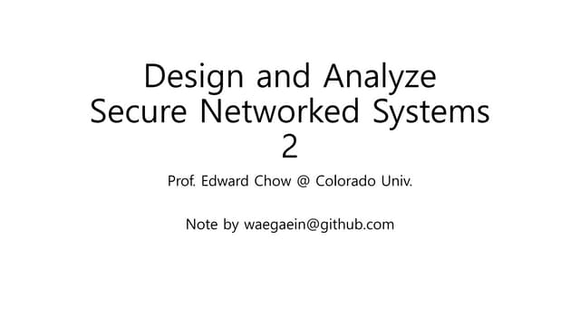 How to Build a Resilient Security Architecture? | PPTX