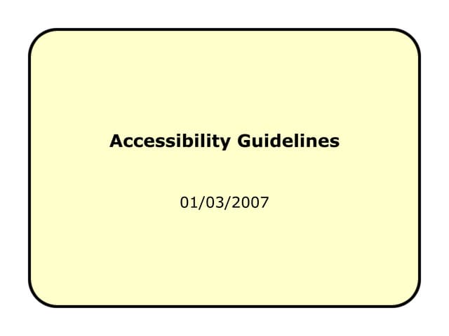 Summary Guidelines