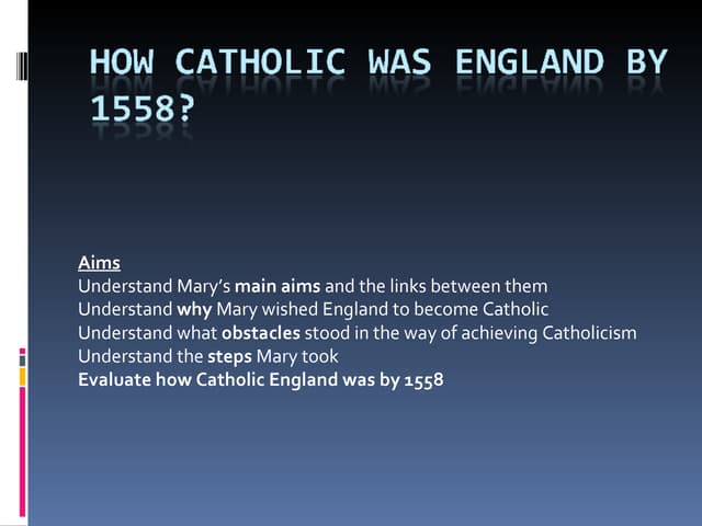 Reformation in England : Causes and Consequences | PPTX