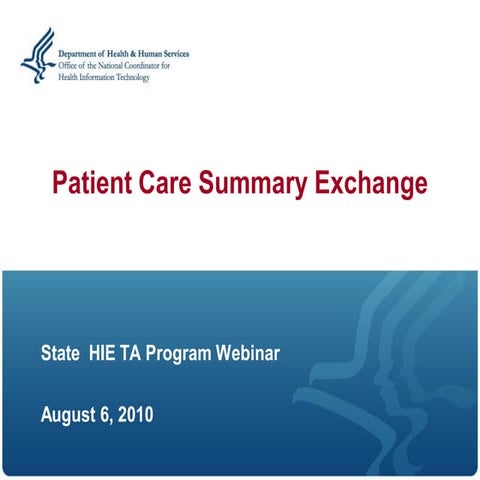 Patient Care Summary Exchange Guidance