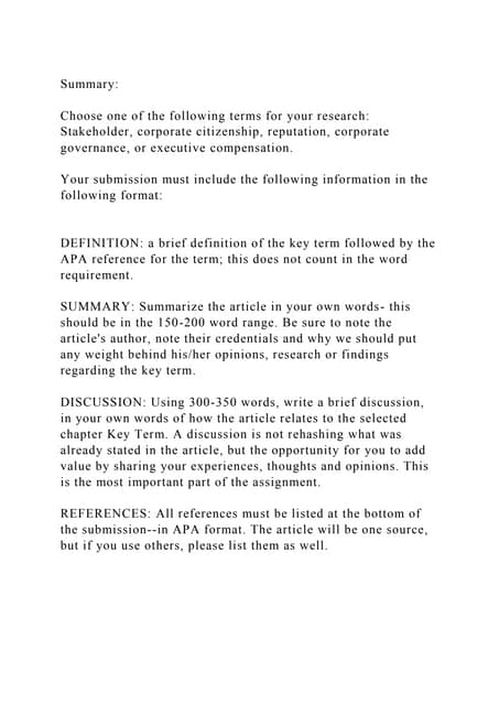 DEFINITION a brief definition of the key term followed by the APA r.docx