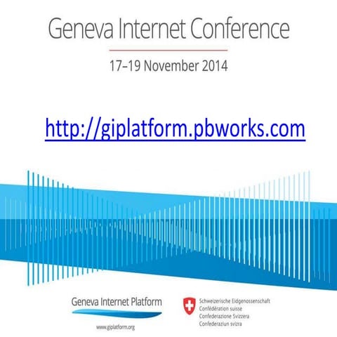 Summary presentation for the GIC Day One