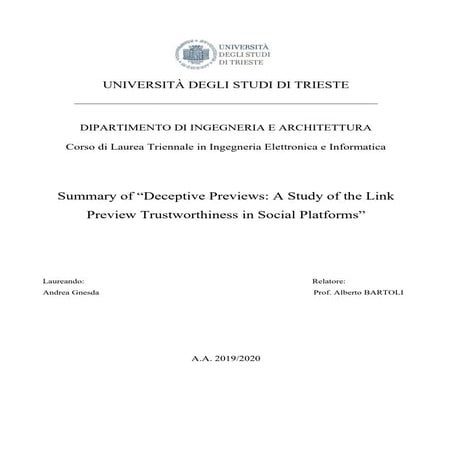 Summary of ''Deceptive Previews : A Study of the Link Preview Trustworthiness...