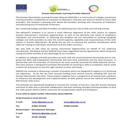 Summary of gmlpn activity