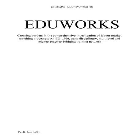 Summary of Eduworks project