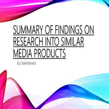 Product Research Summary 