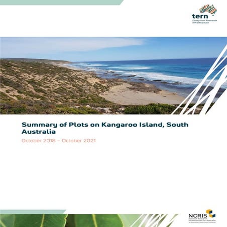 Summary of TERN plots on Kangaroo Island, SA, Oct 2018 - Oct 2021