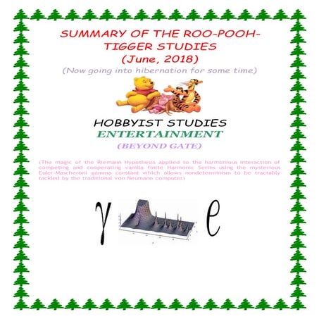 Summary of the roo pooh-tigger studies