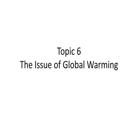Summary of topic 6