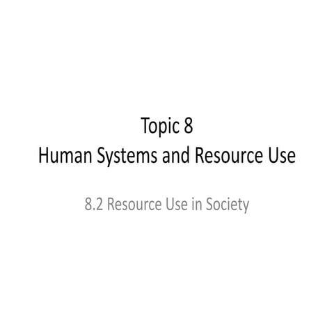 Summary of topic 8.2 | PPTX