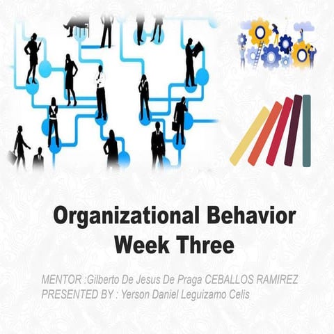 Summary organizational behavior week three