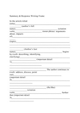 Fanfiction template worksheet | PDF
