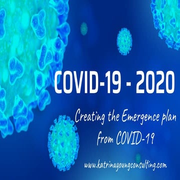 The SME's covid-19 emergence plan - 2020