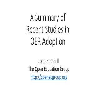 Overview of OER Research - open tex...