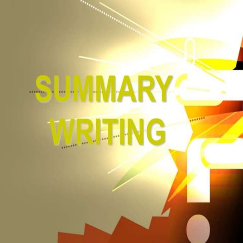 Summary writing.ppt