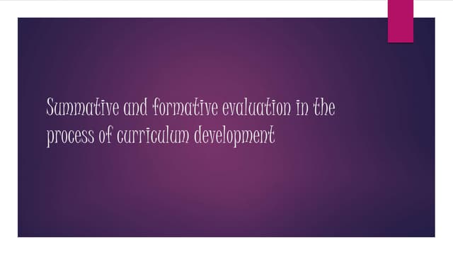 Process of Curriculum Development | PPTX