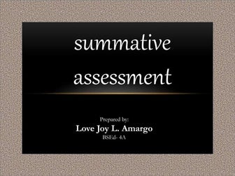 Summative assessment( advantages vs. disadvantages)